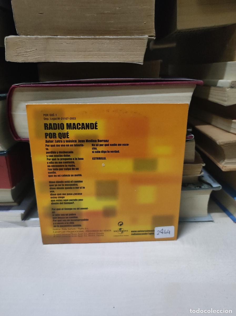 CDs de m&uacute;sica: Radio Macande &ndash; &iquest;Por Qu&eacute;? - Versi&oacute;n 2003 - Foto 2