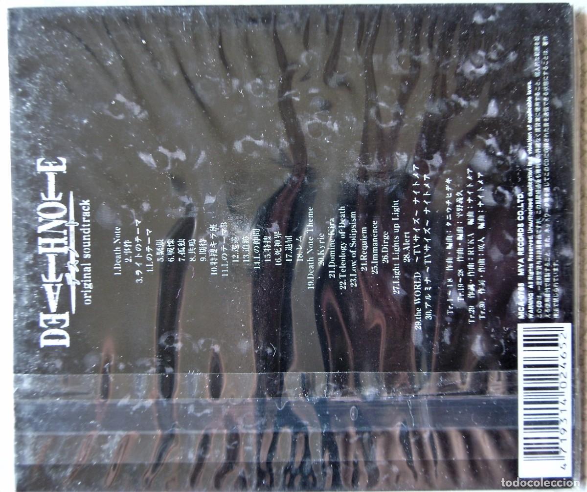 CDs de m&uacute;sica: MANGA...DEATH NOTE 1...BSO...RARO - Foto 2