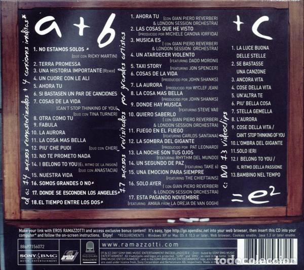 CDs de m&uacute;sica: Eros Ramazzotti &ndash; E&sup2;- Cofre, Limited Edition - 2x CD + DVD - Foto 2