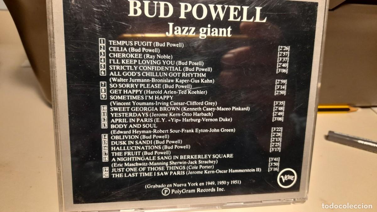 CDs de m&uacute;sica: CD BUD POWELL : JAZZ GIANT - Foto 2