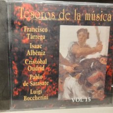 CDs de Música: CD TESOROS DE LA MUSICA( TARREGA, ALBENIZ, OUDRID, SARASATE, BOCCHERINI ). Lote 366149191