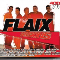 CDs de Música: FLAIX SESSIONS - ATB + JAKATTA + MARIA RUBIA + ROGER SANCHEZ + FATBOY SLIM + LASGO CD CUADRUPLE. Lote 366154581