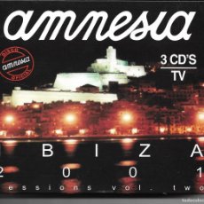 CDs de Música: AMNESIA IBIZA 2001 VOL. 2 - JOSE BURGOS + BZS + SAO BENITEZ + X PRESS + MOON KAT CD TRIPLE. Lote 366156586