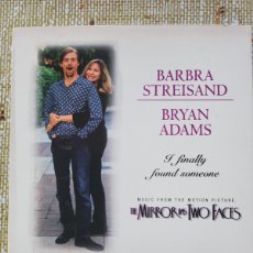 CDs de Música: BARBARA STREISAND / BRYAN ADAMS CD SINGLE SELLO COLUMBIA AÑO 1996.... Lote 366205846