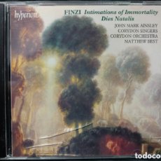 CDs de Música: FINZI - MATTHEW BEST - INTIMATIONS OF IMMORTALITY / DIES NATALIS (CD, ALBUM). Lote 366270671