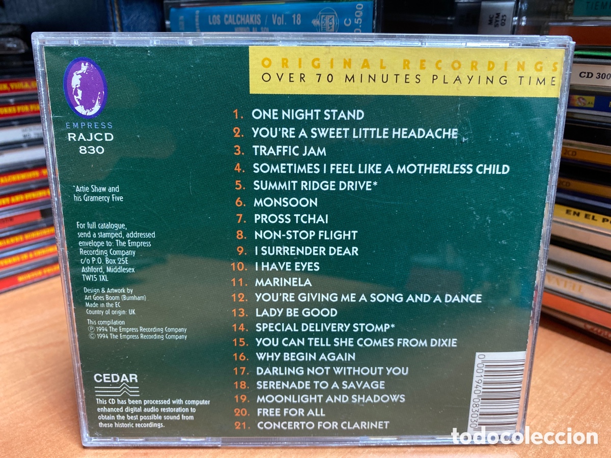 CDs de m&uacute;sica: Artie Shaw - Concerto for Clarinet (CD, Comp) - Foto 2