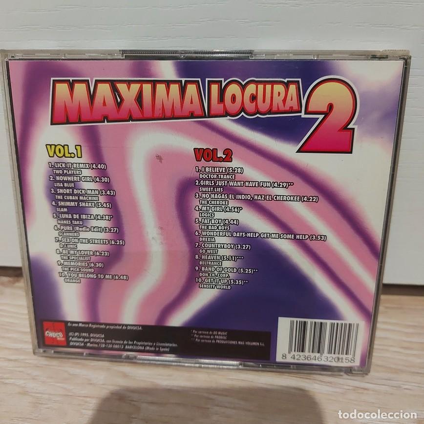 CDs de m&uacute;sica: DOBLE CD MAXIMA LOCURA 2 ** SEMINUEVO ** - Foto 2