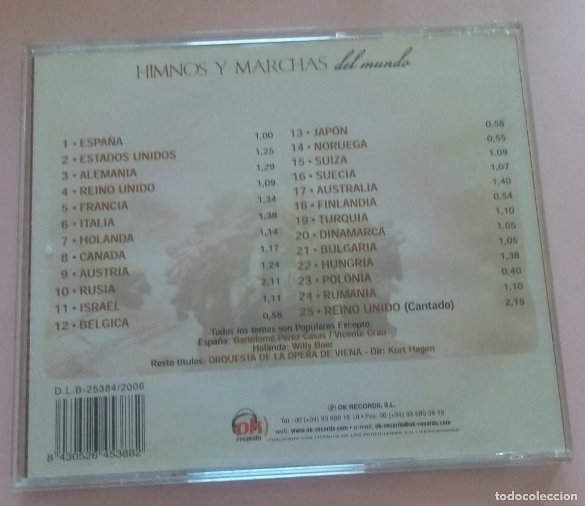 CDs de m&uacute;sica: HIMNOS Y MARCHAS DEL MUNDO - Foto 2