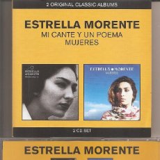 CDs de Música: ESTRELLA MORENTE - MI CANTE Y UN POEMA / MUJERES (DOBLE CD, EMI MUSIC 2011). Lote 366600856