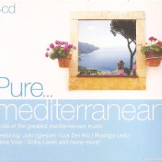 CDs de Música: PURE MEDITERRANEAN - VARIOS (BOX SET CON 4 CD'S, SONY MUSIC 2010, VER FOTO ADJUNTA). Lote 366604596