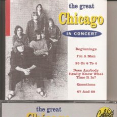 CDs de Música: CHICAGO - IN CONCERT (CD, GOLDIES RECORDS 1994). Lote 366606056