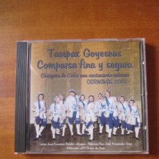 CDs de Música: TAMPAX GOYESCAS COMPARSA FINA Y SEGURA (YUYU) (CARNAVAL) (CD). Lote 366649761