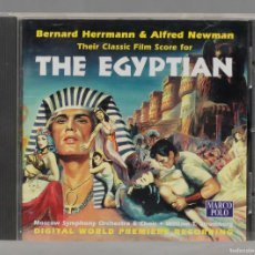 CDs de Música: CD. HERRMANN & NEWMAN – THEIR CLASSIC FILM SCORE FOR ”THE EGYPTIAN”. Lote 366730941