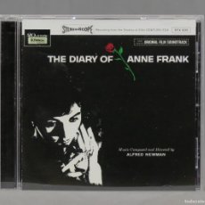 CDs de Música: CD. ALFRED NEWMAN – THE DIARY OF ANNE FRANK: MUSIC FROM THE ORIGINAL SOUNDTRACK. Lote 366732911