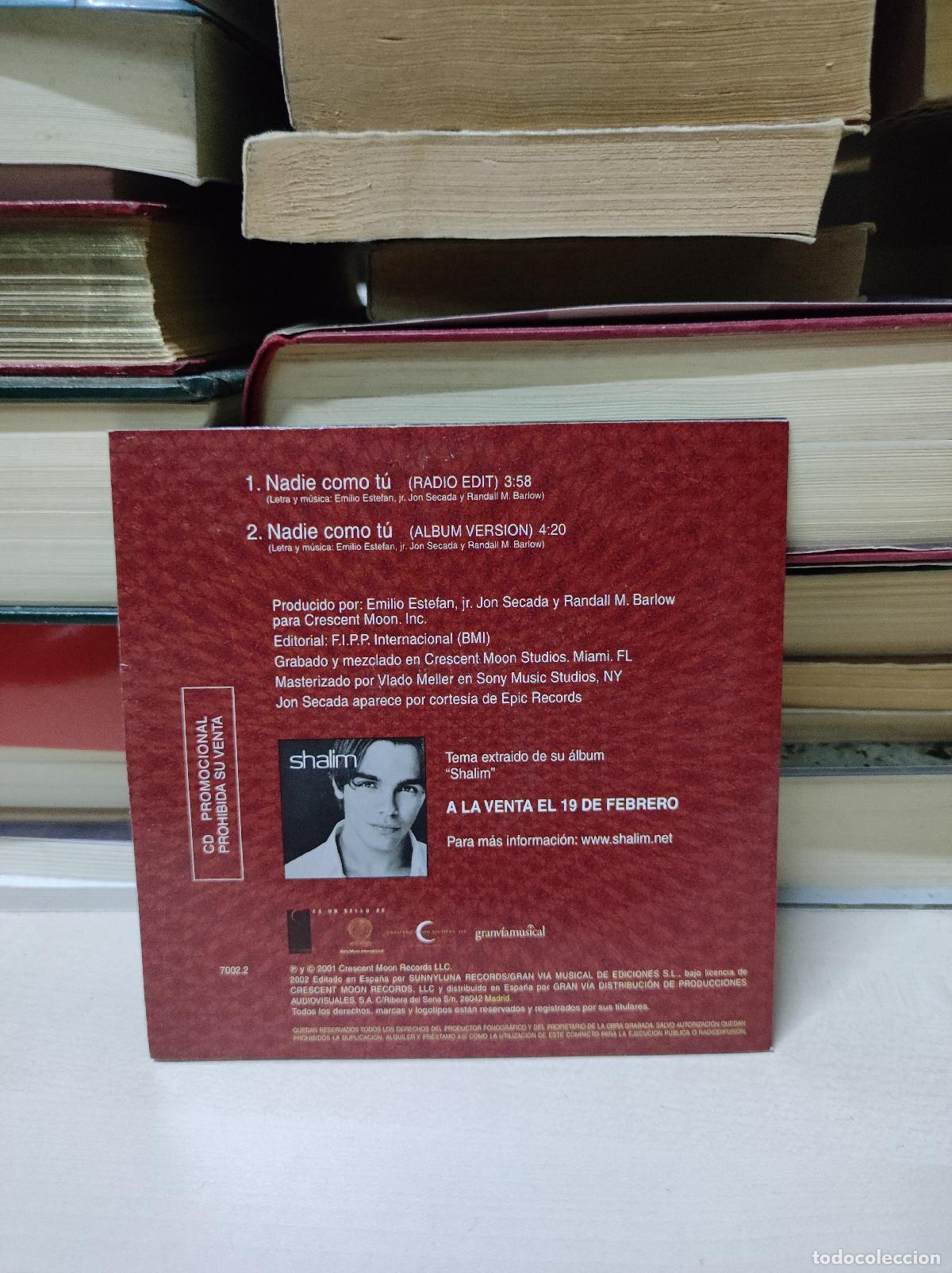 CDs de m&uacute;sica: Shalim &ndash; Nadie como tu - Foto 2
