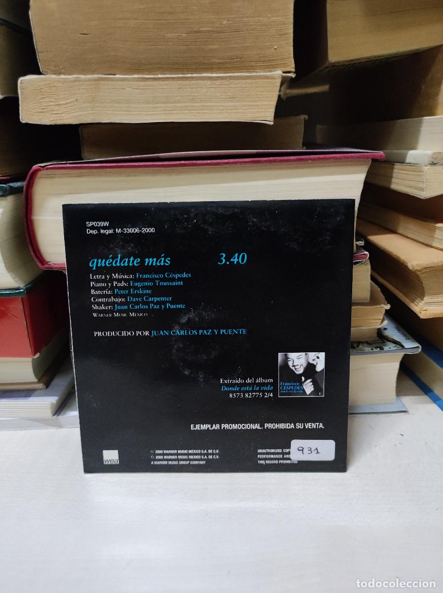 CDs de m&uacute;sica: Francisco C&eacute;spedes &ndash; Qu&eacute;date M&aacute;s - Foto 2