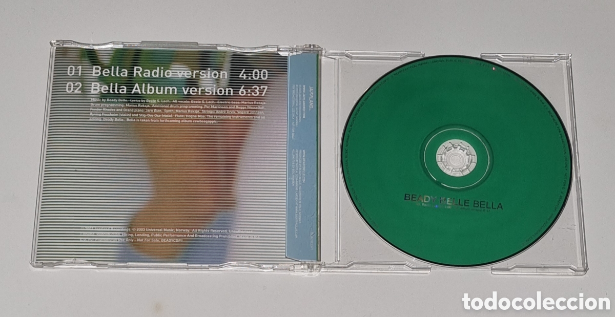 CDs de m&uacute;sica: BEADY BELLE / CD SINGLE / BELLA - Foto 2