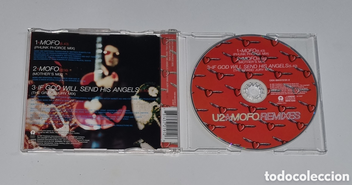 CDs de m&uacute;sica: U2 / CD SINGLE / MOFO REMIXES - Foto 2