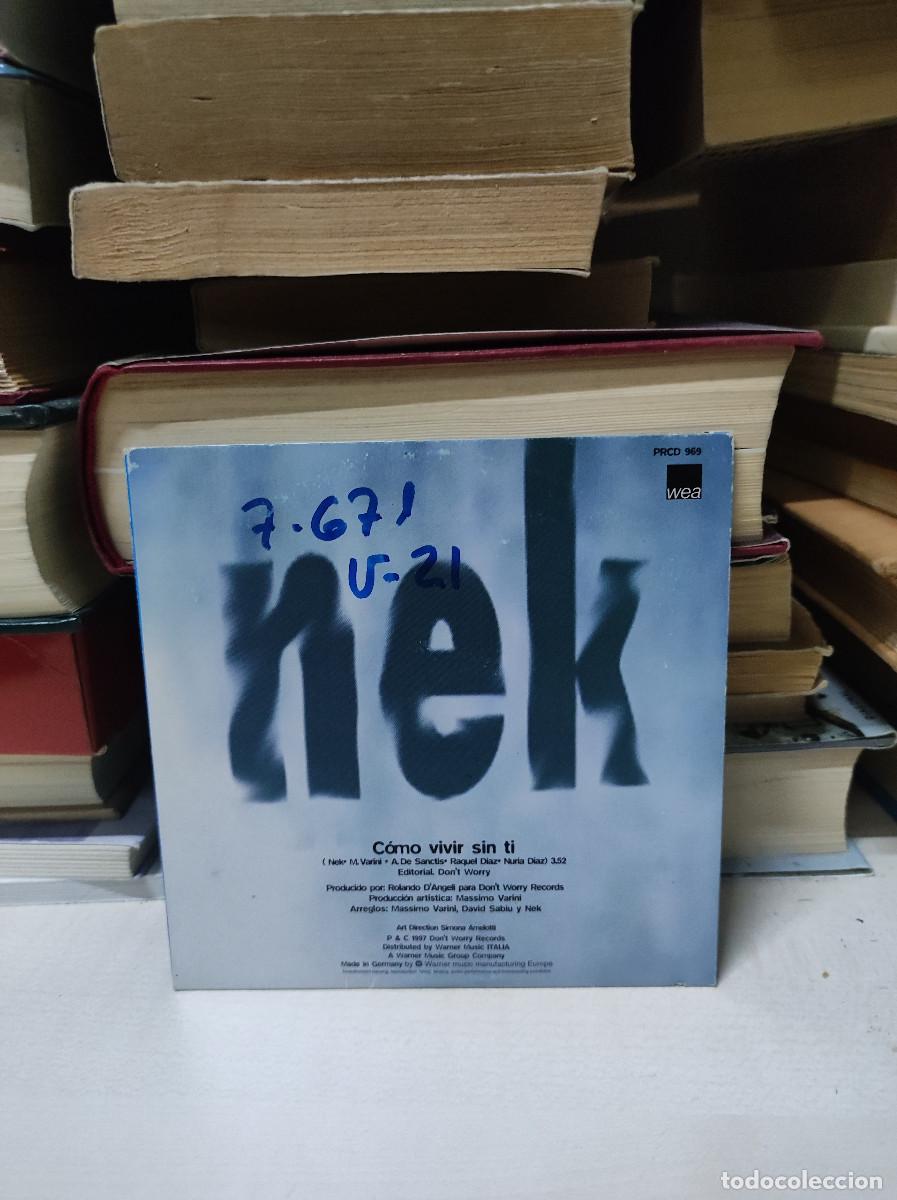 CDs de m&uacute;sica: Nek &ndash; C&oacute;mo Vivir Sin Ti - Foto 2