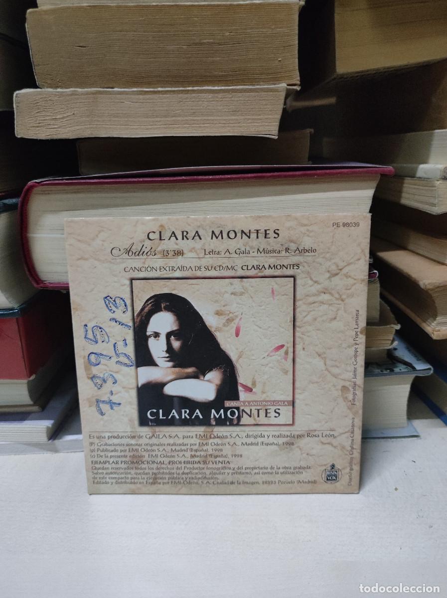 CDs de m&uacute;sica: Clara Montes &ndash; Adi&oacute;s - Foto 2