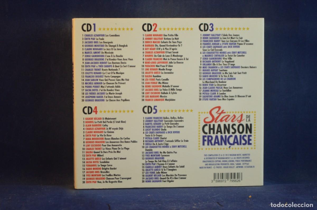 CDs de m&uacute;sica: VARIOUS - Stars De La Chanson Fran&ccedil;aise - 5 CD - Foto 2