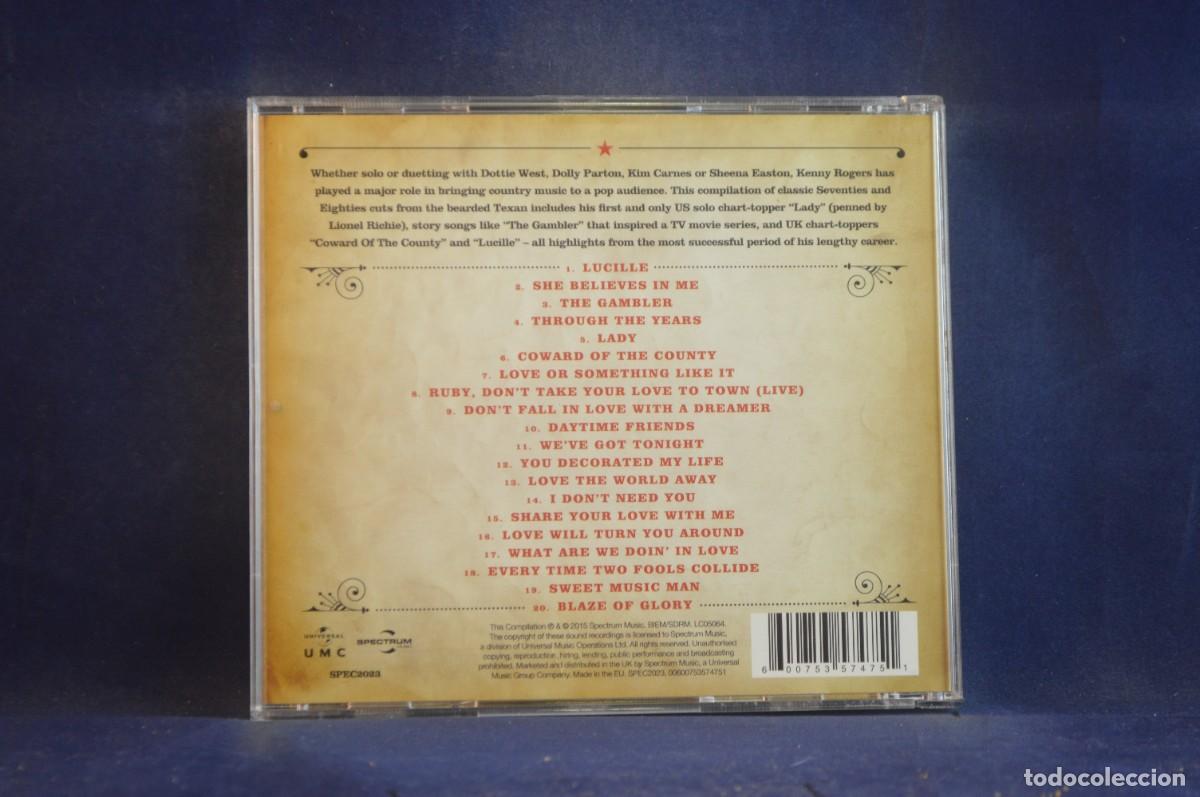 CDs de m&uacute;sica: KENNY ROGERS - LUCILLE: THE COLLECTION - CD - Foto 2
