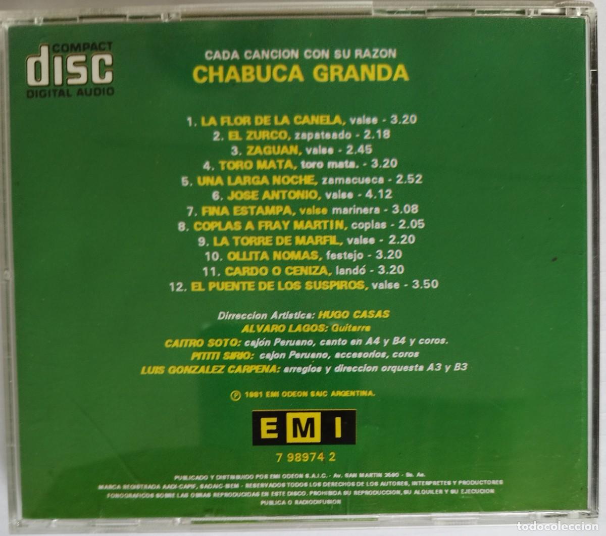 CDs de m&uacute;sica: CHABUCA GRANDA, CADA CANCION CON SU RAZON - Foto 2