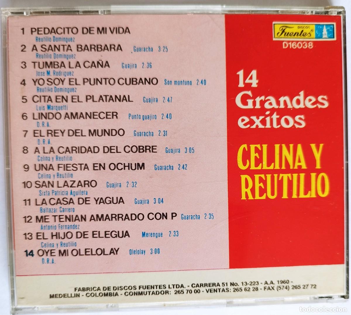 CDs de m&uacute;sica: CELINA Y REUTILIO, 14 GRANDES EXITOS - Foto 2