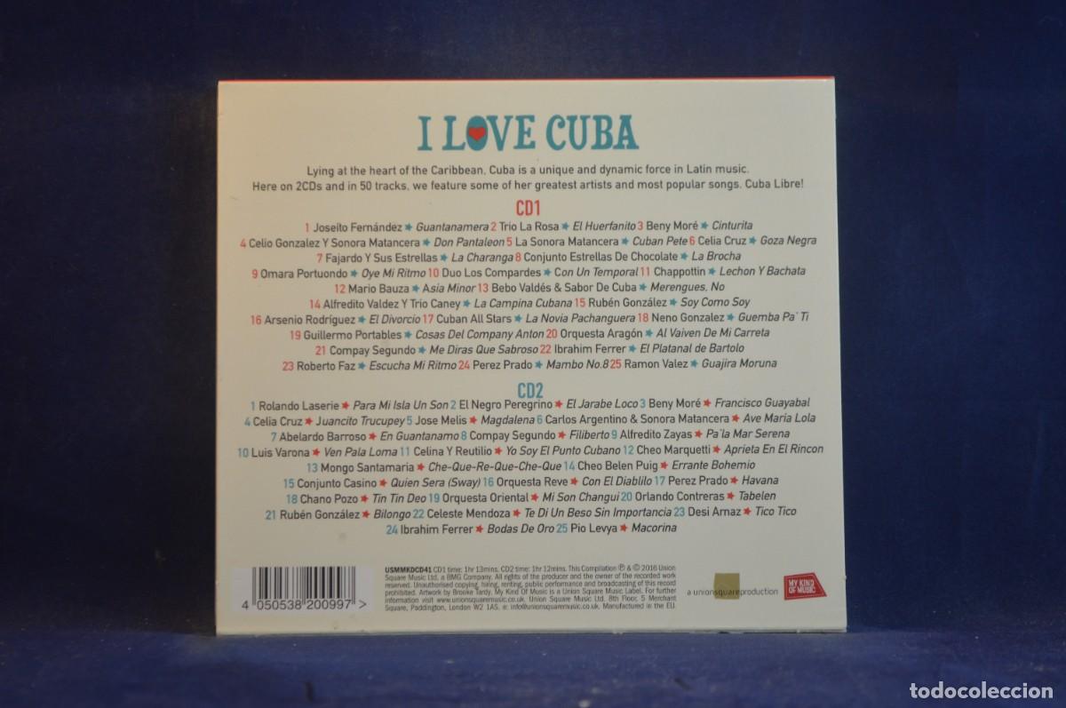CDs de m&uacute;sica: VARIOUS - I LOVE CUBA - 2 CD - Foto 2