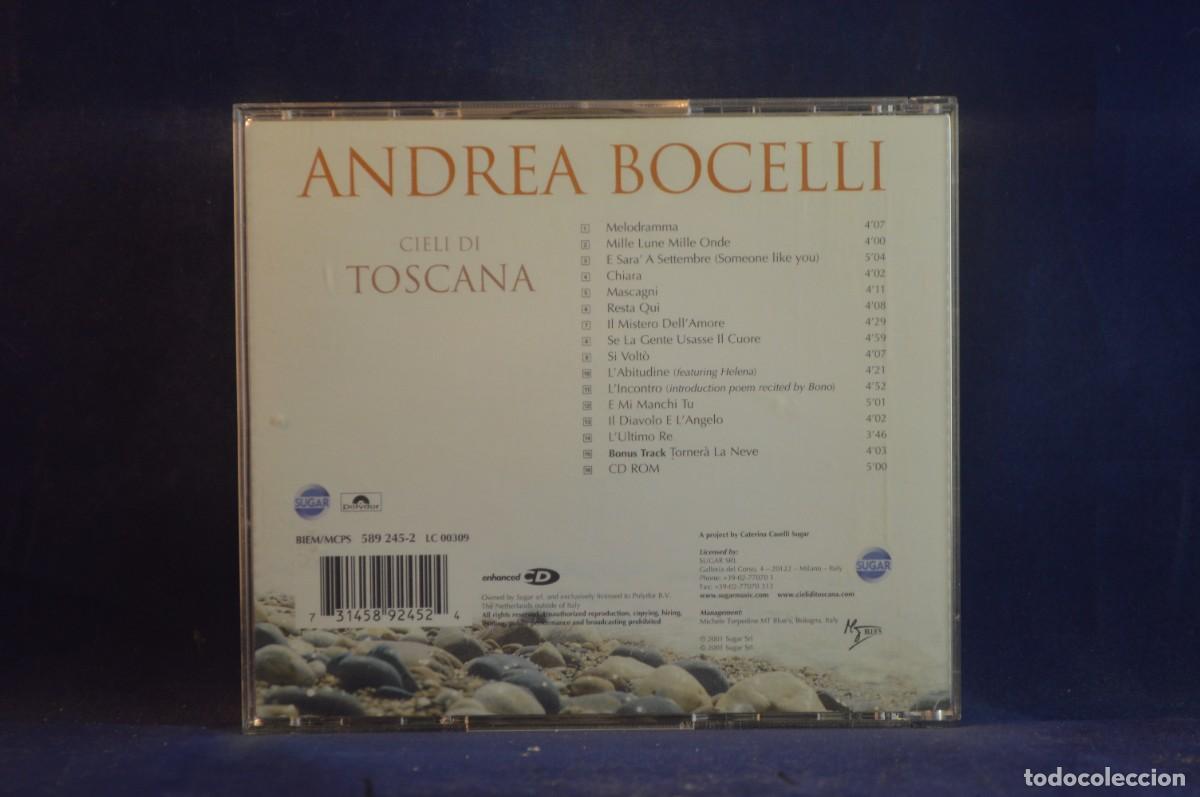 CDs de m&uacute;sica: ANDREA BOCELLI - CIELI DI TOSCANA - CD - Foto 2