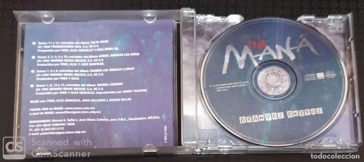 CDs de m&uacute;sica: MANA (GRANDES EXITOS) CD 1999 - Foto 3