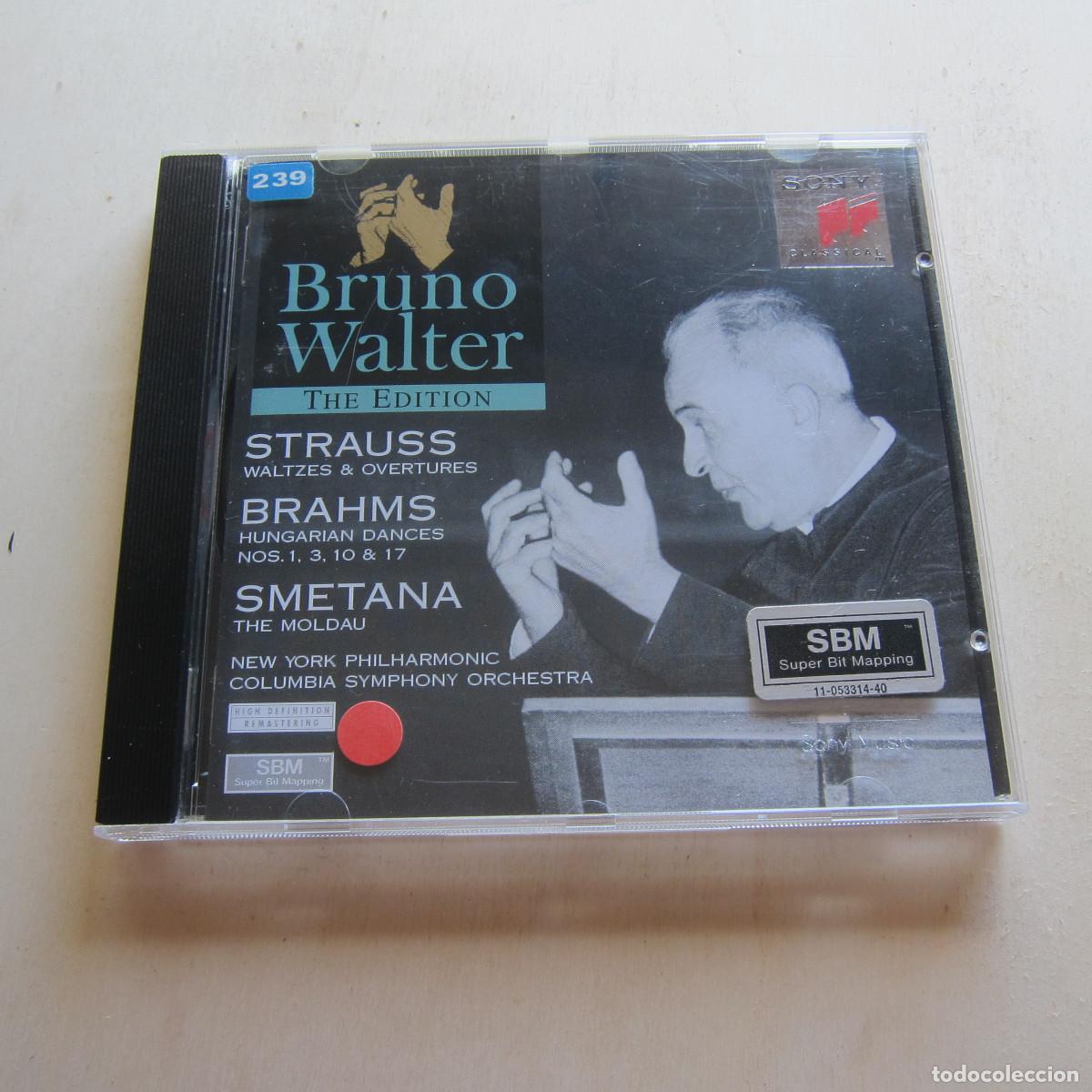 CDs de m&uacute;sica: STRAUSS, SMETANA, BRAHMS - BRUNO WALTER (SONY) CD - Foto 1