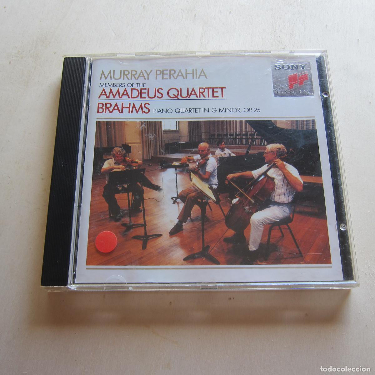 CDs de m&uacute;sica: BRAHMS - AMADEUS QUARTET. MURRAY PERAHIA (SONY) CD - Foto 1
