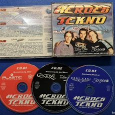 CDs de Música: ABEL DJ DJ JAVI BOSS SKUDERO – HEROES DEL TEKNO DISCO CD. Lote 367402249