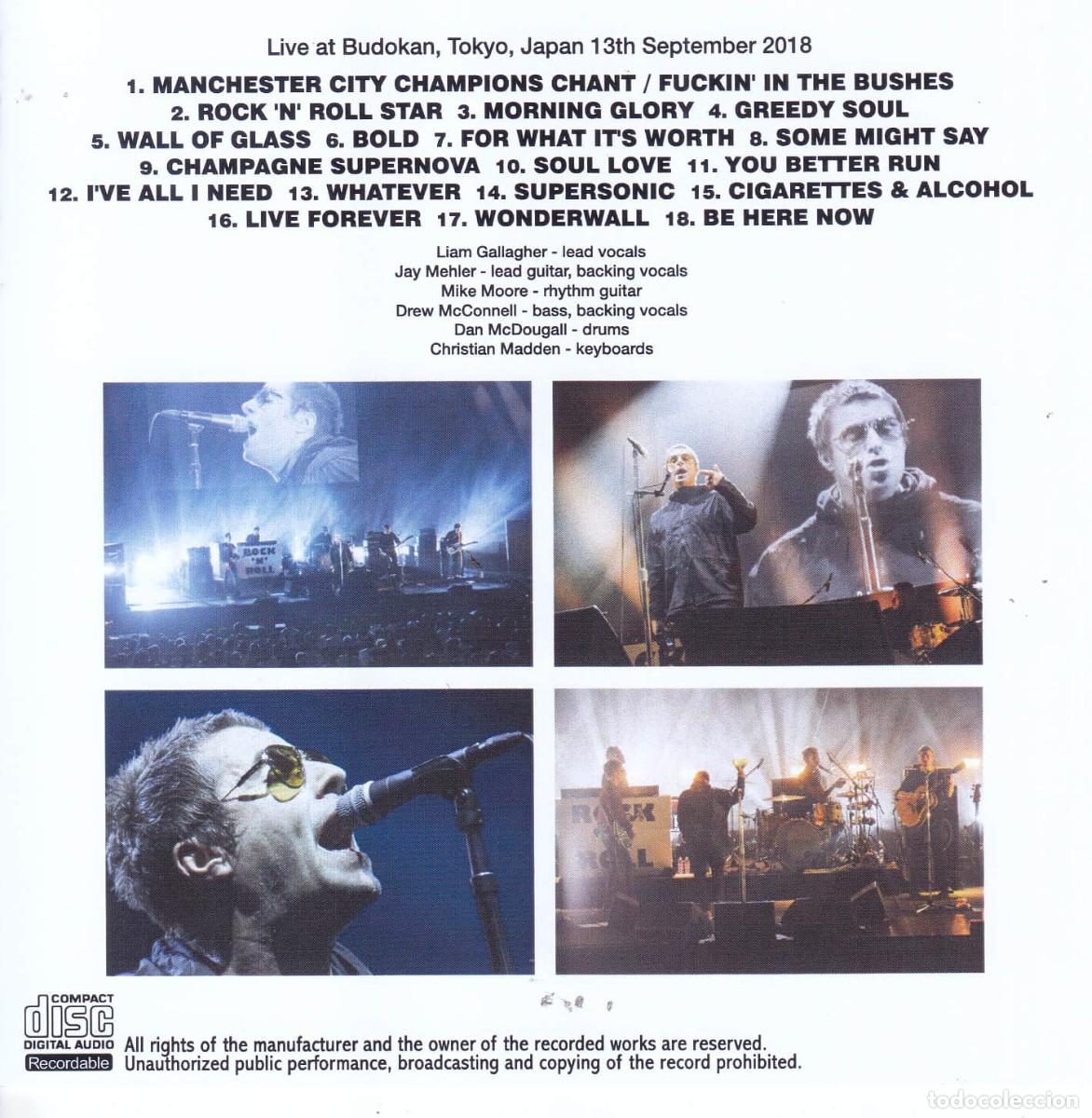 CDs de m&uacute;sica: CD Liam GALLAGHER - Live Budokan 2018 - Foto 2