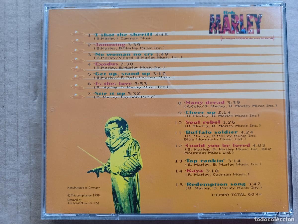 CDs de m&uacute;sica: BOBMARLEY - 15 GRANDES EXITOS CD 1998 - Foto 3