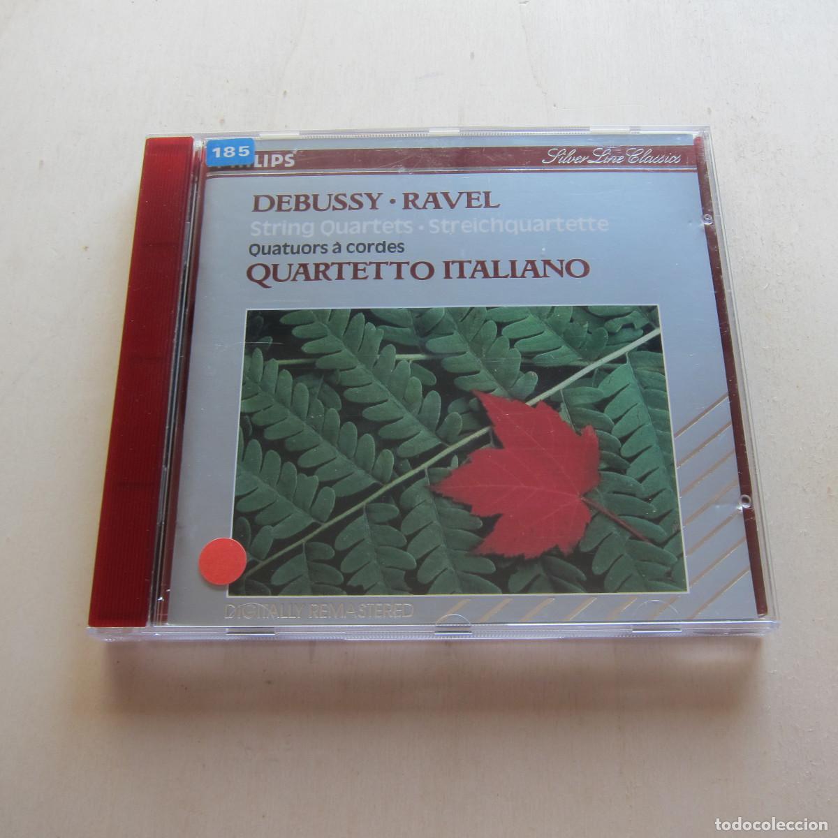 CDs de m&uacute;sica: DEBUSSY. RAVEL. STRING QUARTETS - QUARTETO ITALIANO (PHILIPS) CD - Foto 1