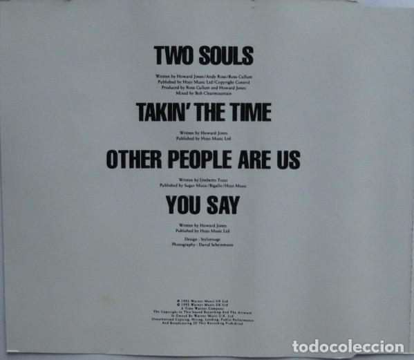 CDs de m&uacute;sica: Howard Jones - Two Souls (CD single: 4 temas) - Foto 2