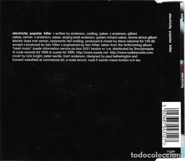 CDs de m&uacute;sica: Suede - Electricity (CD single: 3 temas) - Foto 2