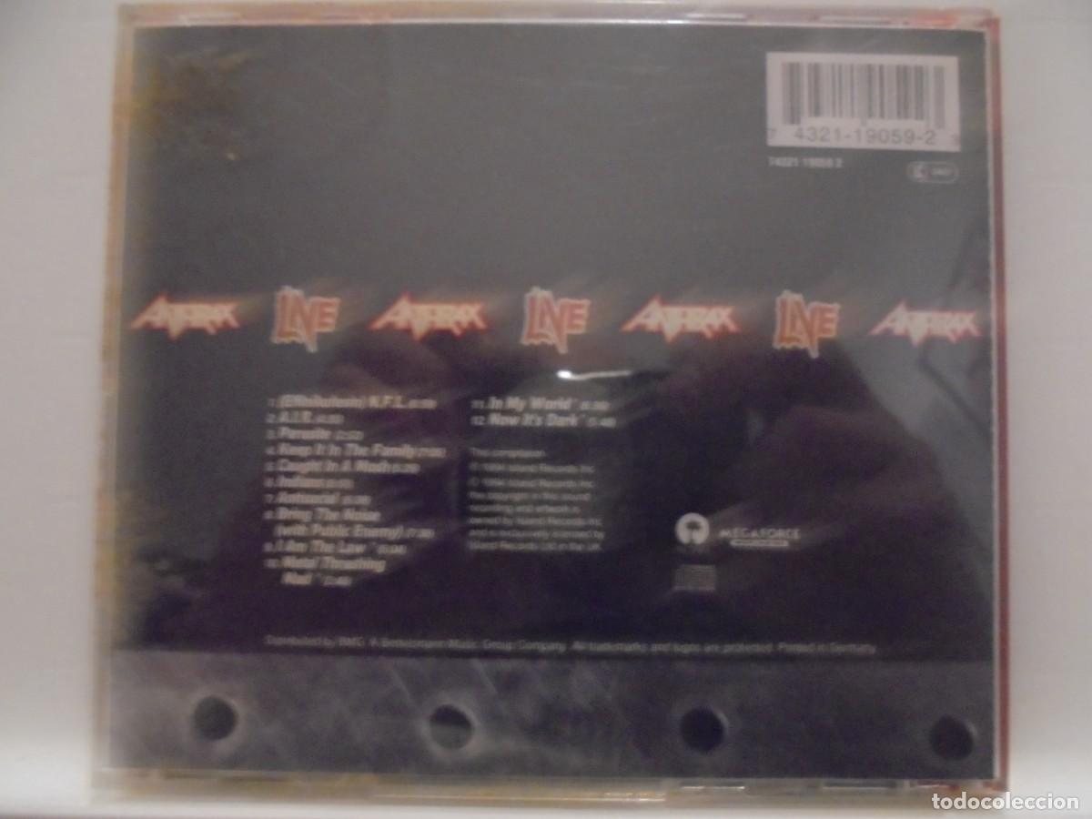 CDs de m&uacute;sica: ANTHRAX. LIVE. THE ISLAND YEARS. COMPACTO. - Foto 2