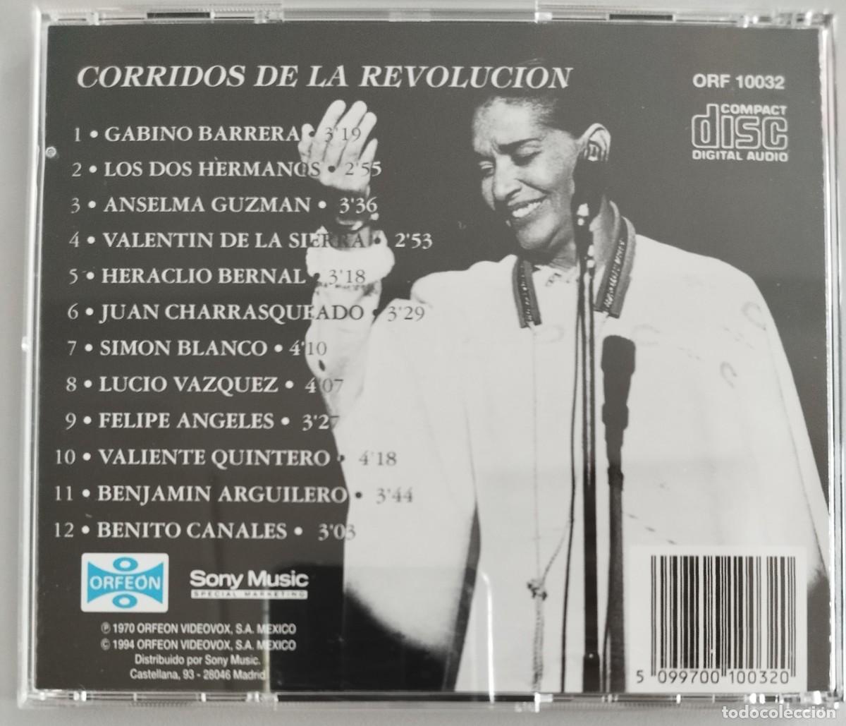 CDs de m&uacute;sica: CHAVELA VARGAS CORRIDOS DE LA REVOLUCION - Foto 2