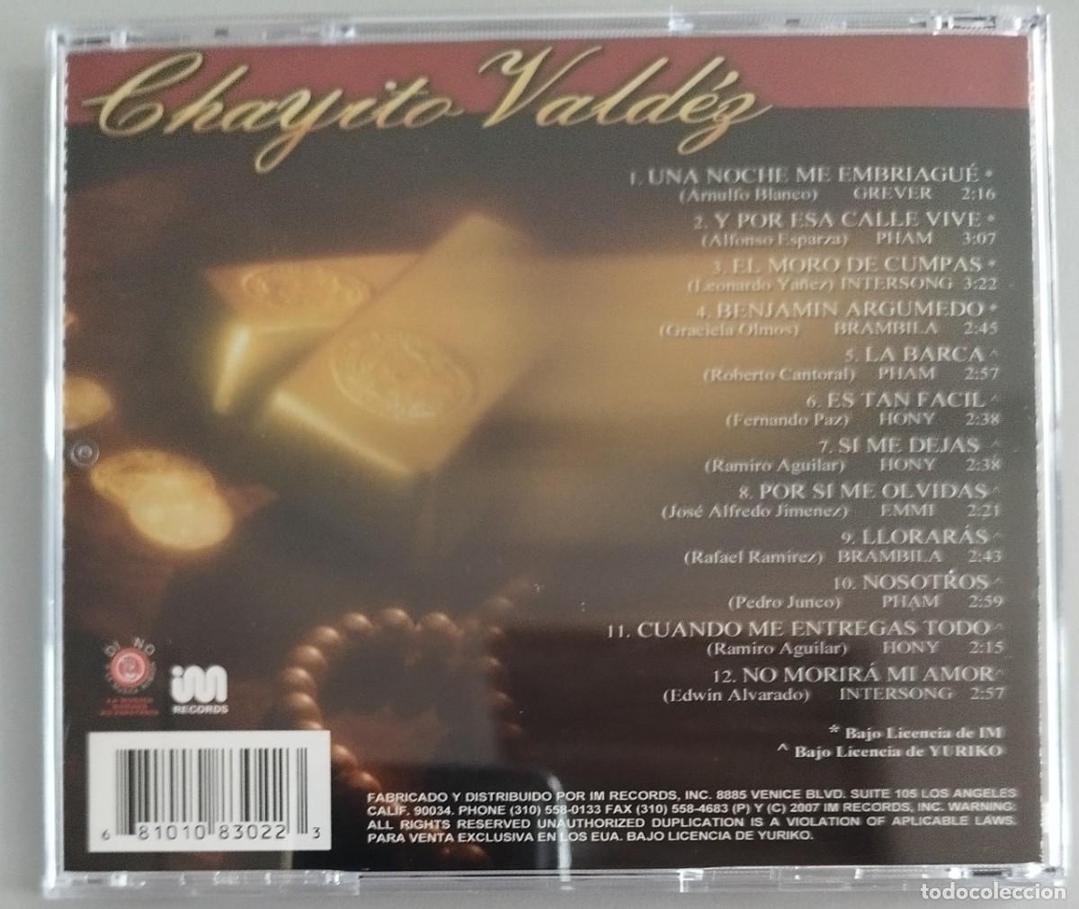 CDs de m&uacute;sica: CHAYITO VALDEZ, 12 EXITOS DE ORO - Foto 2