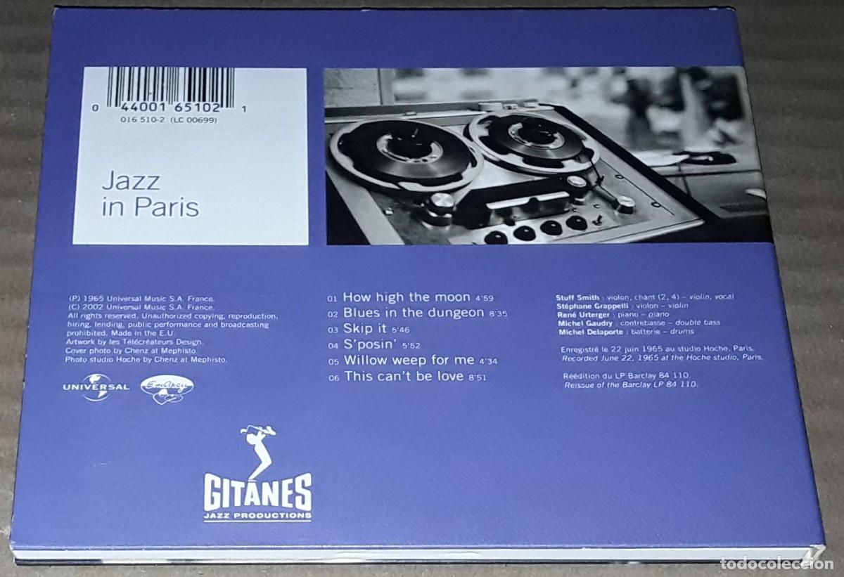 CDs de m&uacute;sica: CD - ST&Eacute;PHANE GRAPPELLI & STUFF SMITH - STUFF AND STEFF - DIGIPACK - Foto 3