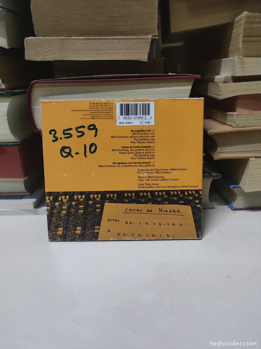CDs de m&uacute;sica: Mikel Erentxun &ndash; De Espaldas A M&iacute; - Foto 2