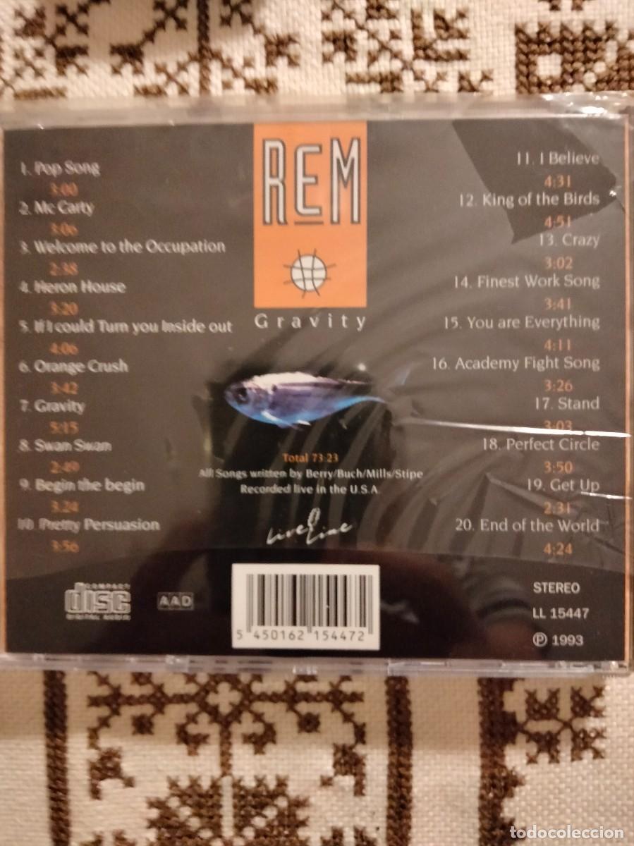 CDs de m&uacute;sica: R.E.M. - Gravity (Live in the USA) - Foto 2