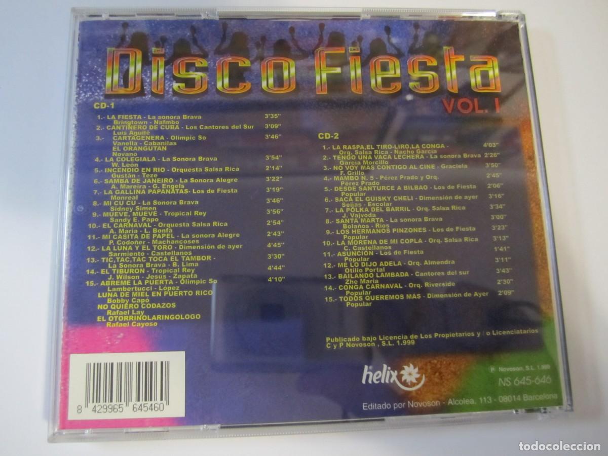 CDs de m&uacute;sica: doble cd disco fiesta 36 temas - Foto 2