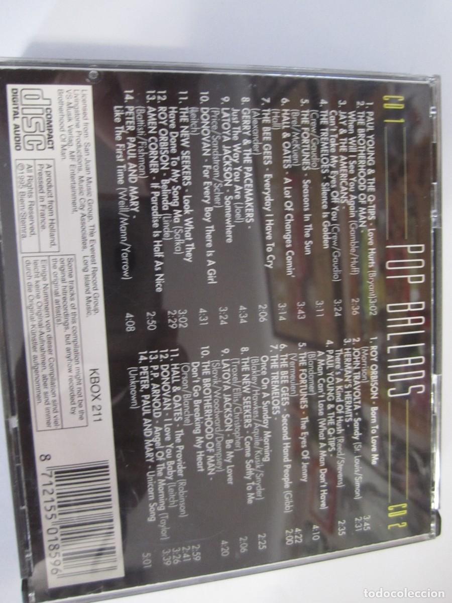 CDs de m&uacute;sica: doble cd pop ballads - Foto 2