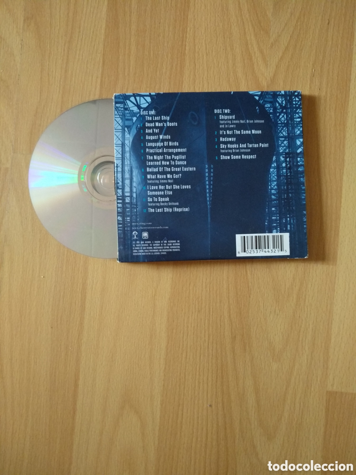 CDs de m&uacute;sica: C15 - 2 CD DIGIPACK / STING - THE LAST SHIP / 2003 - Foto 3
