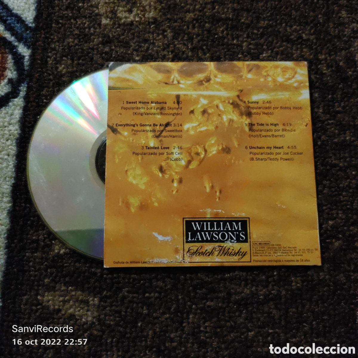 CDs de m&uacute;sica: CD WILLIAM LAWSONS, LIVE REAL DRINK REAL - Foto 2