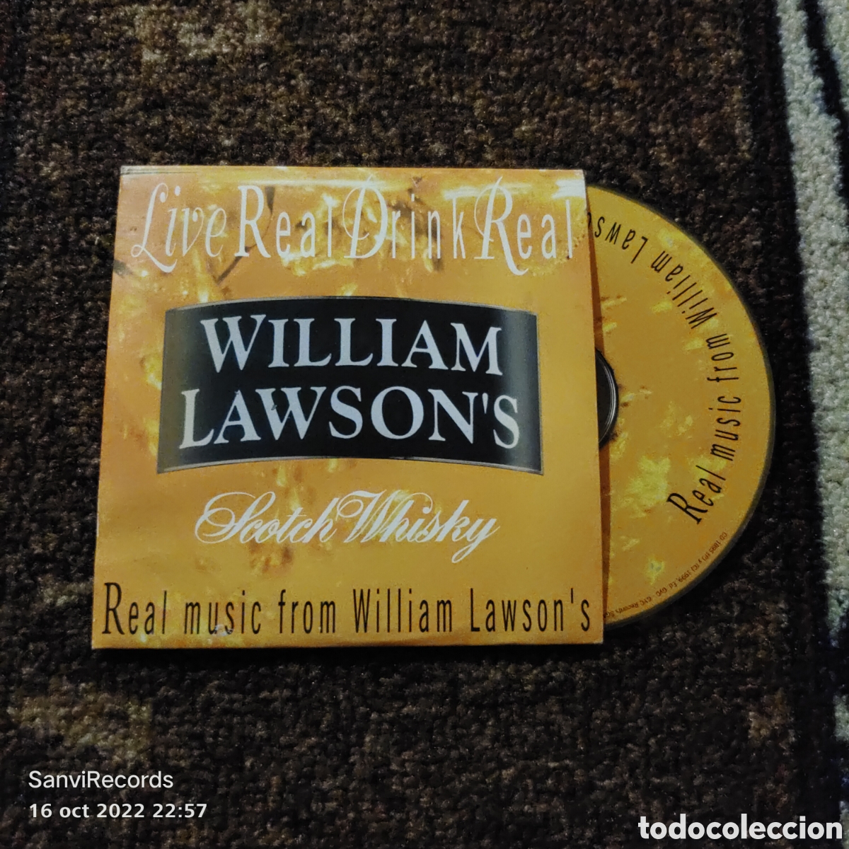 CDs de m&uacute;sica: CD WILLIAM LAWSON'S, LIVE REAL DRINK REAL